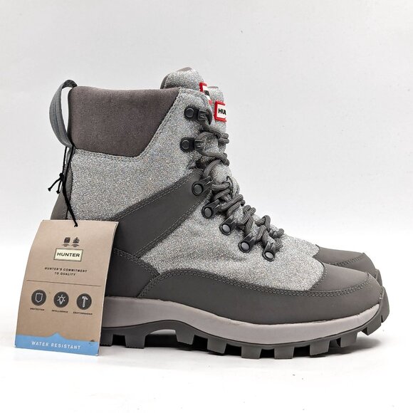 Hunter Charcoal and Black Winter Boots - Picture 5 of 10